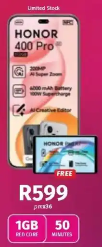 Vodacom Honor 400 Pro offer