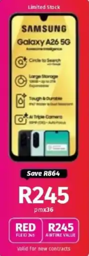Vodacom Samsung Galaxy A26 5G offer