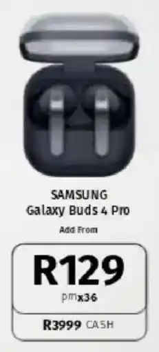 Vodacom Samsung Galaxy Buds 4 Pro offer