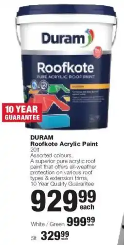 Build It Duram Roofkote Acrylic Paint offer