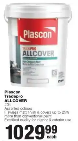 Build It Plascon Tradepro Allcover offer