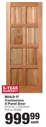 Build It Build it Contractors 8 Panel Door offer