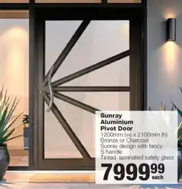 Build It Sunray Aluminium Pivot Door offer