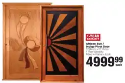 Build It African Sun/ Indigo Pivot Door offer