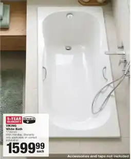 Build It Viking White Bath offer