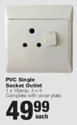 Build It PVC Single Socket Outlet offer
