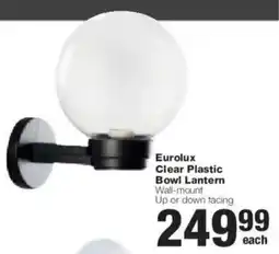 Build It Eurolux Clear Plastic Bowl Lantern offer