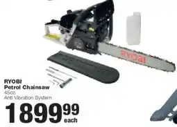 Build It Ryobi Petrol Chainsaw offer