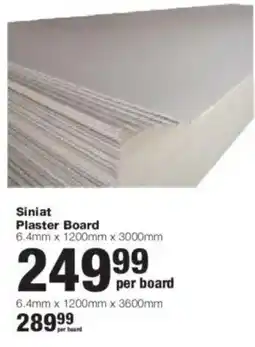 Build It Siniat Plaster Board offer