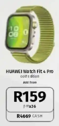 Vodacom Huawei Watch Fit 4 Pro offer