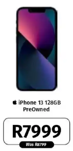 Vodacom iPhone 13 128GB PreOwned offer