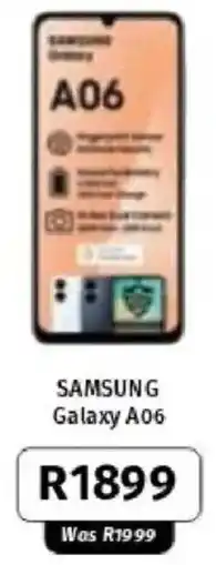 Vodacom Samsung Galaxy A06 offer