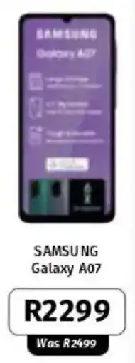 Vodacom Samsung Galaxy A07 offer