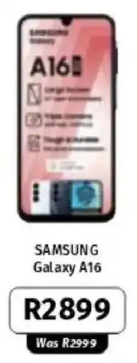 Vodacom Samsung Galaxy A16 offer