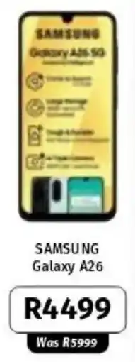 Vodacom Samsung Galaxy A26 offer