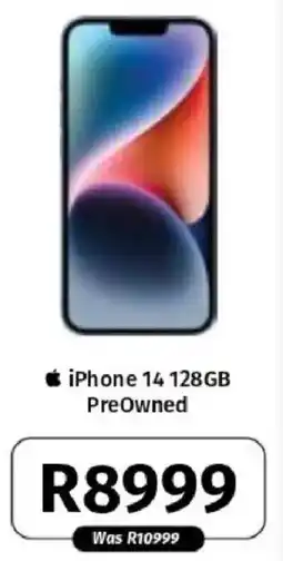 Vodacom iPhone 14 128GB PreOwned offer