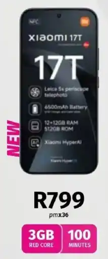 Vodacom Xiaomi 17T offer