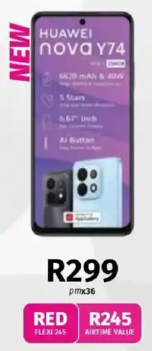 Vodacom Huawei Nova Y74 offer