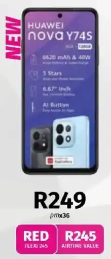 Vodacom Huawei Nova Y74S offer