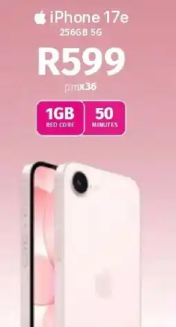Vodacom iPhone 17e 256GB 5G offer