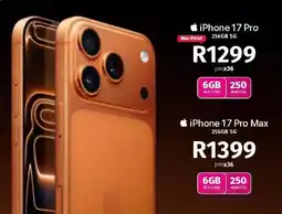 Vodacom iPhone 17 Pro 256GB 5G offer