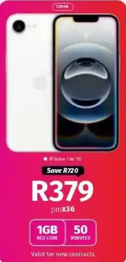 Vodacom iPhone 16e 5G offer