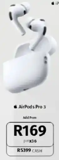 Vodacom Apple AirPods Pro 3 offer