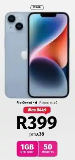 Vodacom Pre Owned iPhone 14 5G offer