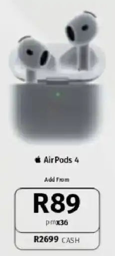 Vodacom Apple AirPods 4 offer