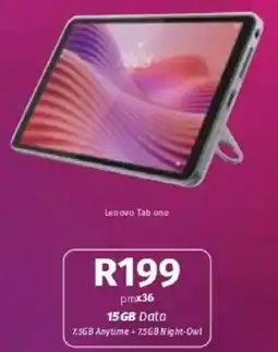 Vodacom Lenovo Tab one offer