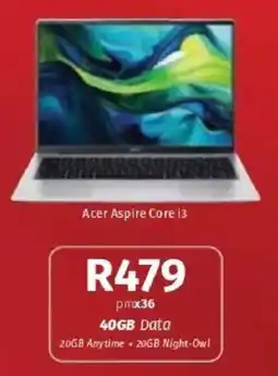 Vodacom Acer Aspire Core i3 offer