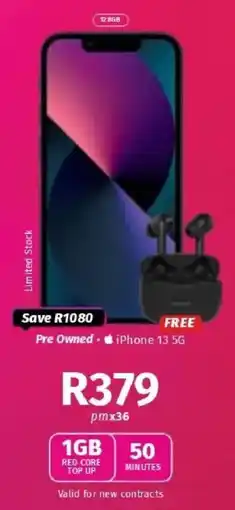 Vodacom Pre Owned iPhone 13 5G offer