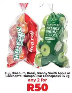 Food Lover's Market Fuji, Braeburn, Kanzi, Granny Smith Apple or Packham's Triumph Pear Econopacks offer