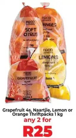 Food Lover's Market Grapefruit, Naartjie, Lemon or Orange Thriftpacks offer