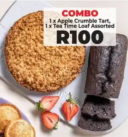 Food Lover's Market Apple Crumble Tart and Tea Time Loaf Assorted offer