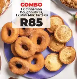 Food Lover's Market Cinnamon Doughnuts and Mini Milk Tarts offer