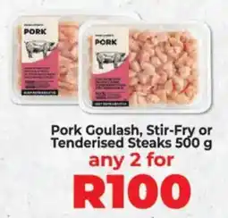 Food Lover's Market Pork Goulash, Stir-Fry or Tenderised Steaks offer