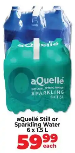 Food Lover's Market aQuellé Still or Sparkling Water offer