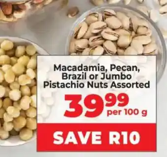 Food Lover's Market Macadamia, Pecan, Brazil or Jumbo Pistachio Nuts Assorted offer