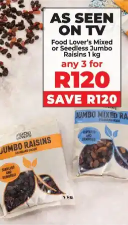 Food Lover's Market Food Lover's Mixed or Seedless Jumbo Raisins offer