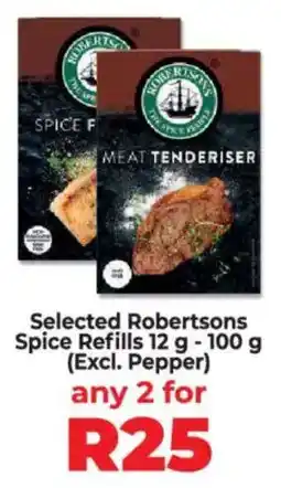 Food Lover's Market Selected Robertsons Spice Refills offer