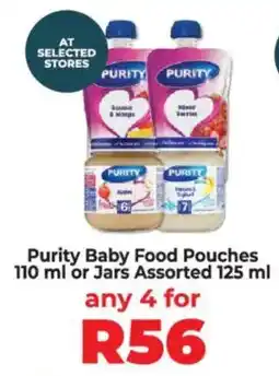 Food Lover's Market Purity Baby Food Pouches or Jars Assorted offer