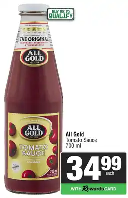 Spar All Gold Tomato Sauce offer