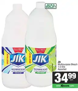 Spar Jik Multipurpose Bleach Assorted offer