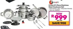 Game Tissolli Crown Stainless Steel Cookware Set offer