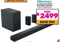 Game Hisense 5.1 Channel 540 W Soundbar offer