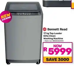 Game Bennett Read Top Loader Elite Clean Washing Machine offer