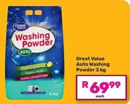 Game Great Value Auto Washing Powder offer