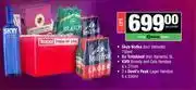 Spar Tops Skyy Vodka 750ml+Du Toitskloof 3L+KWV Brandy & Cola Handies 6x275ml+Devil's Peak Handies 2x6x330ml offer