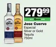 Spar Tops Jose Cuervo Especial Silver Or Gold Tequila-750ml offer